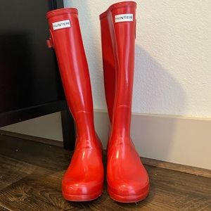 Red Hunter Boots